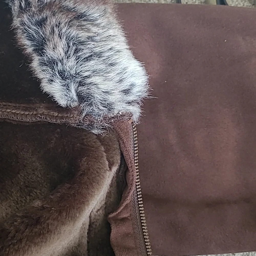 Vintage NWT Fleet Street women's hooded faux fur shearling coat 2X, new - Picture 16 of 16